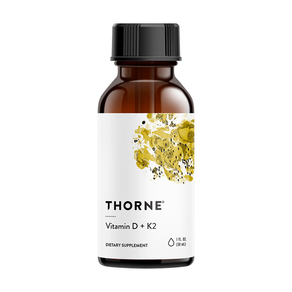 Вітамін Д та K2 Thorne Research Vitamin D/K2, 30 мл